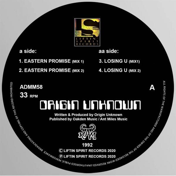 Origin Unknown ‎– Eastern Promise E.P